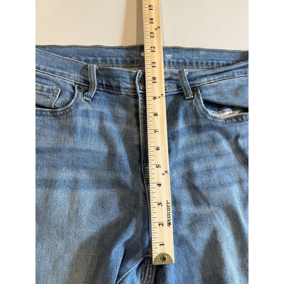 Old Navy Jeans Women 33" Curvy Skinny Raw Hem Stretch Distressed Travel Vacation - Picture 7 of 7